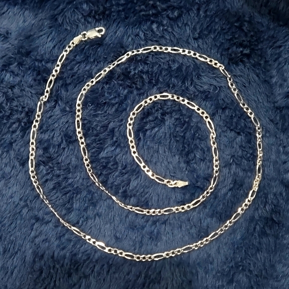 Brand New 24" Figaron Necklace 925 made in Italy 🇮🇹 - Picture 1 of 6